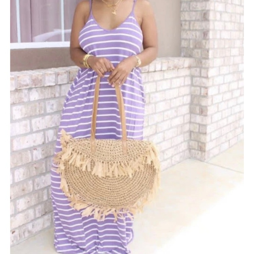 Purple Zenna maxi sundress